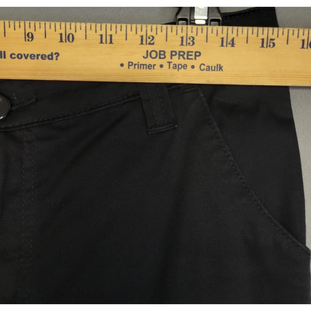 Aura‎ Pants Womens 6 Black Stretch Wide Leg Casual Office Workwear Comfort Band